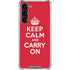 Keep Calm and Carry On Galaxy S24 FE Clear Case